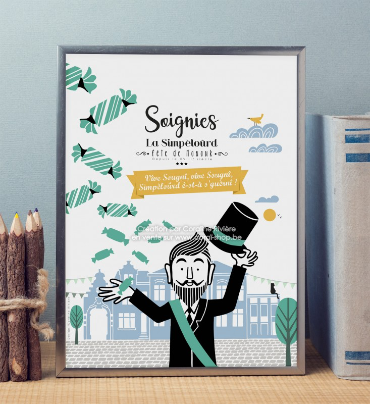 affiche Simpélourd Soignies Mononk