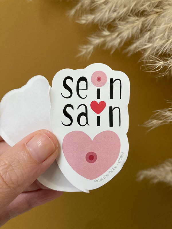 sticker octobre rose prévention cancer du sein