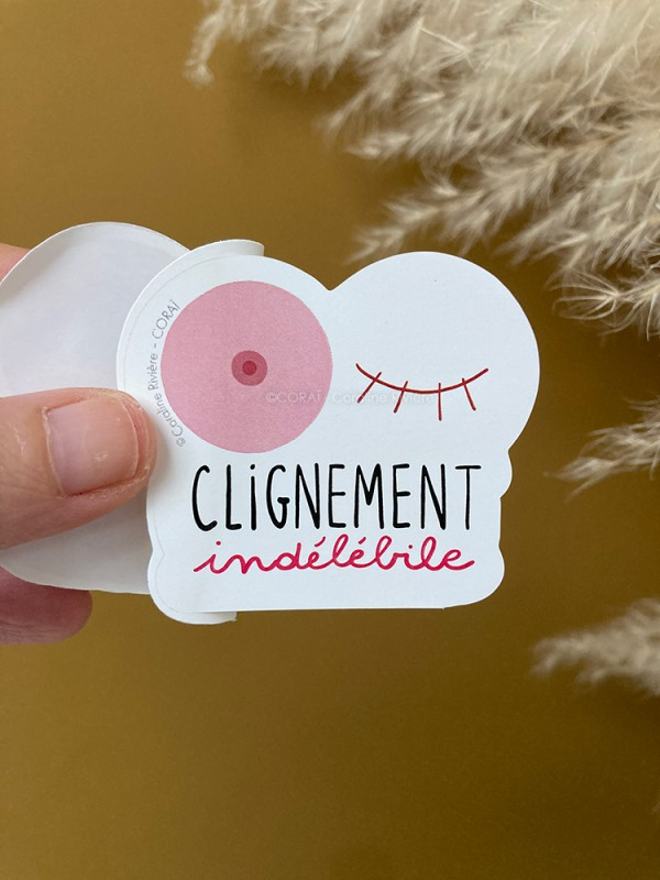 sticker octobre rose cicatrice indélébile