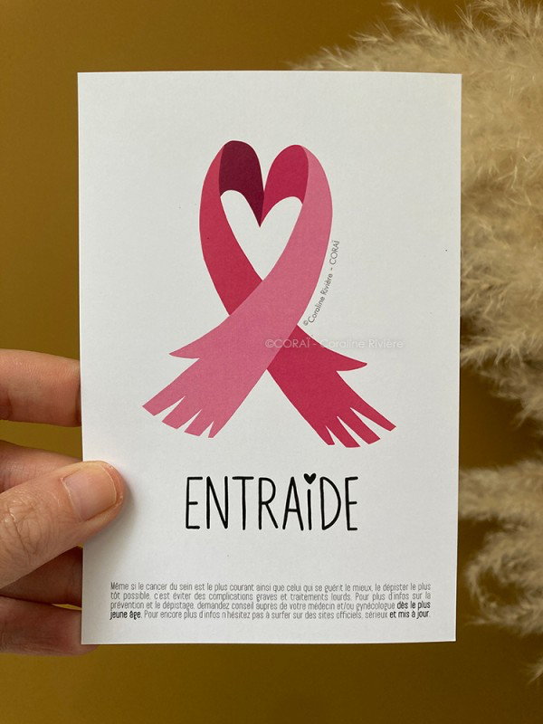 carte postale entraide cancer du sein
