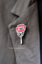 Broche coquelicot