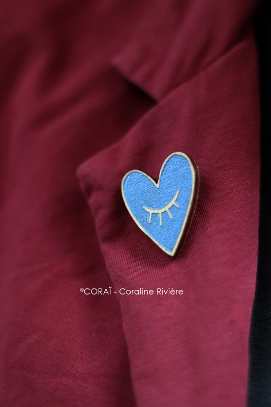 Broche coeur bienveillant