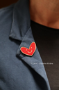 Broche à coeur joie